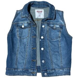 Mossimo Medium Denim Vest Women’s 98% Cotton